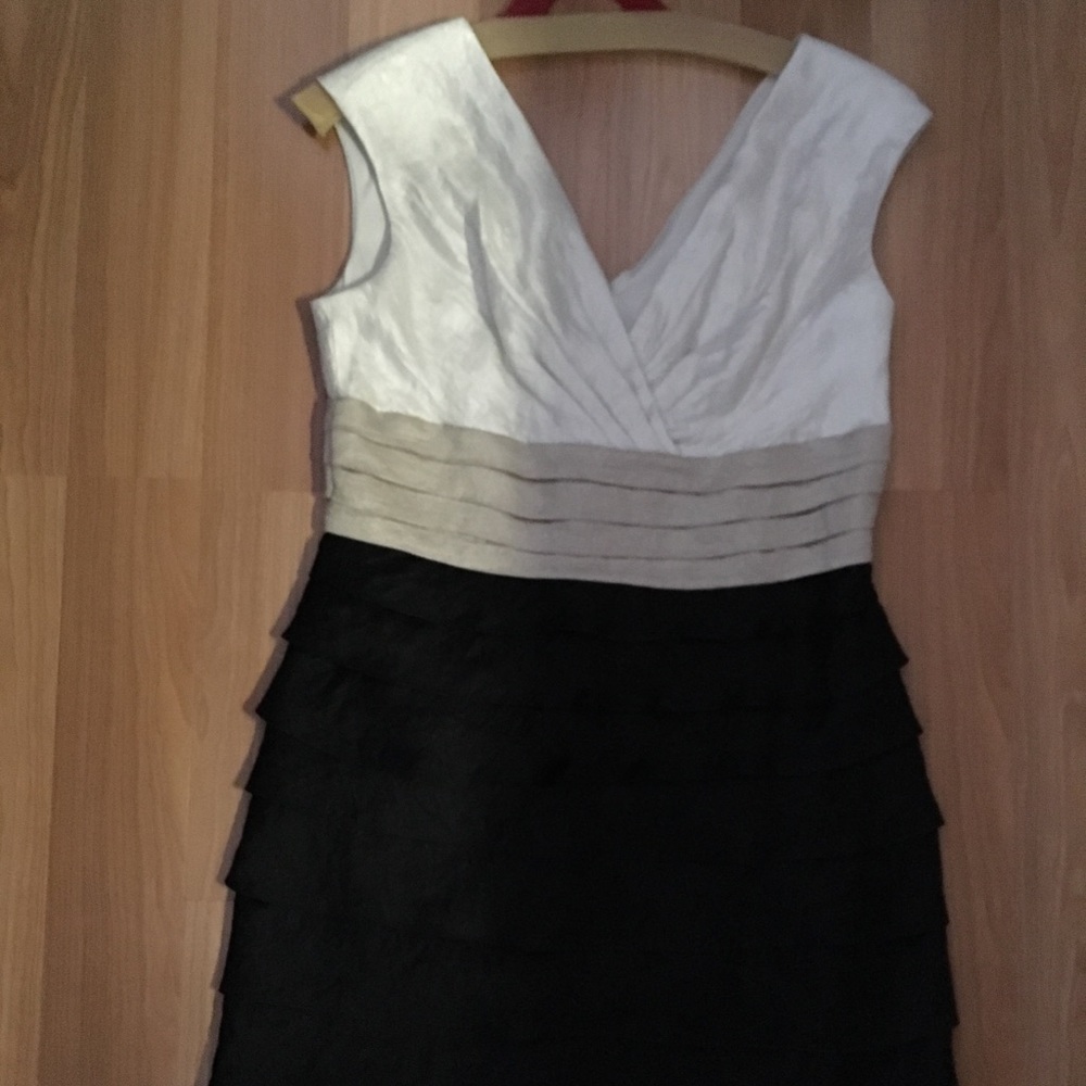 Maggy L Three color sleeveless dress Sz. 10